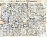 Otter Tail County Map, Otter Tail County 1925
